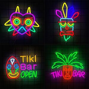 Bar Series Led Neon Signs Mask Personality Icons Used In Rooms Clubs Game Theme Parties Man Caves Ar