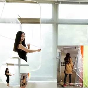 창문바람막이 사생활보호 냄새없는 베란다 방풍비닐커튼