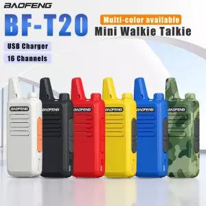 바오펑 T20 미니 무전기 T20D USB 충전기 5KM 장거리 충전식 휴대용 UHF 캠핑 선물