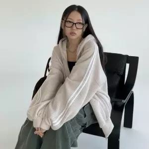 아트박스/신상오픈런 여성 후리스 투웨이 루즈핏 골지 후드 집업