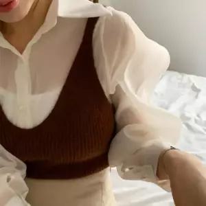 아트박스/신상오픈런 여성 캐주얼 니트 조끼 나시 뷔스티에