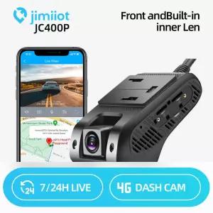 지트 JC400P 4G 듀얼 블랙박스 라이브 비디오 차량용 카메라 와이파이 핫스팟 GPS 추적 DVR 7/24시간 원격