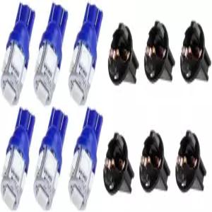 cciyu 6Pack T10 5-5050-SMD PC194 168 블루 LED 전구 계기판 클러스터 대시 라이트(트위스트 잠금 소켓