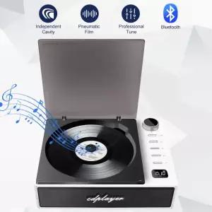 휴대용 자동차 CD 플레이어 블루투스 5 35mm AUX/USB/OPTICAL 지원 라디오 FM 수신기 클래식 무선 스피커