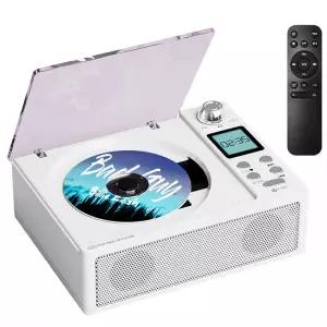 CD 플레이어 앨범 사운드 음악 휴대용 블루투스 스피커 FM 라디오