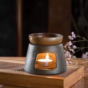 아로마 오일 버너 홀더 도자기 요가 수면등 티라이트