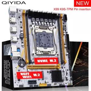 QIYIDA X99 마더보드 LGA 20 3 C62칩(M2 슬롯 ) DDR4 메모리 지원 SATA30 USB30 PCI6X tpm20 msi4pin