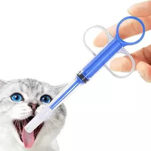 BVQWO 고양이 알약 슈터 포퍼 펫 필러 건 낙하 방지 실리콘 팁이 있는 작은 동물용 푸셔 도구 편리한
