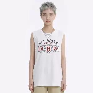 [오우오](하남점)컬리이중 빈티지 민소매 티셔츠 W4M52TS03