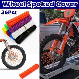 36PCS 174mm 6.85inch Motocycle 자전거 Motocross 바퀴 림 스포크 랩 키트 용 범용 먼지 커버