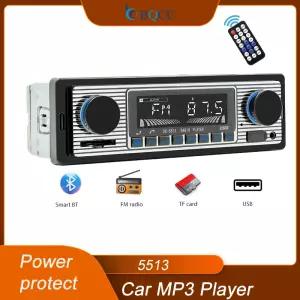 BQCC Din Car BT MP3 라디오 핸즈프리 자동차 찾기 FM SD 전원 보호 음성 방송 Autereo AUX USB 멀티미디어