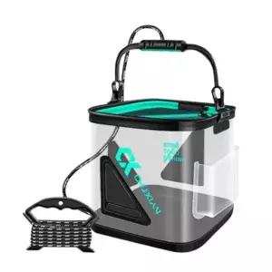 접이식 투명 두레박 살림통 13L
