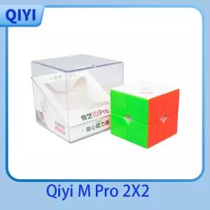 QiYi M 2x2 볼 마그네틱 매직 스피드 큐브 스티커리스 가용 피젯 토이 큐보 마히코 퍼즐