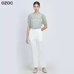[오조크(OZOC)] 하이웨이스트 세미 부츠컷 슬랙스 (택가격: 94000원)