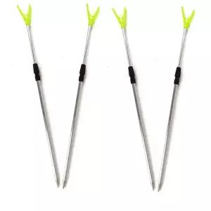 4pcs 낚싯대 브래킷 조정 가능한 새로운 작고 가벼운 내구성 텔레스코픽 낚시 도구