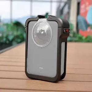 dji 호환 오즈모 360 카메라 케이지 설치 보호 프레임 삼각대 브래킷 콜드슈 마운트 마이크 라이트 홀더 플