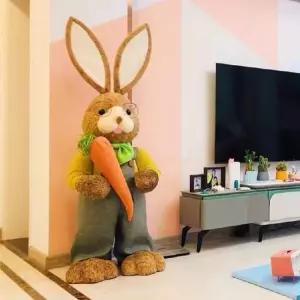대형 토끼 인형 A 인테리어 동물 장식 카페 거실 입구