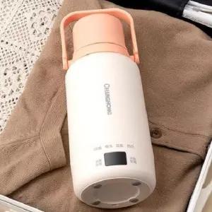 충전식 보온병 휴대용 텀블러 여행용 무선 가열 포트 온도조절 캠핑