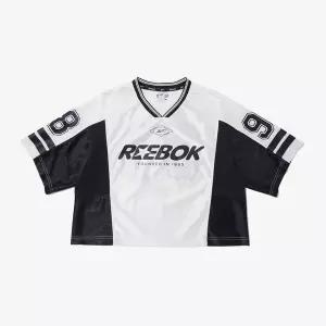 리복 REEBOK 스포츠 저지 새틴 반팔티 (W) - 화이트 RETS-6ER39-OW