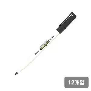[문구/오피스] F 모나미 12개입 네임펜 0.5~1.0mm/흑 중간글씨용 -다스