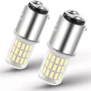 2357 1157 2057 7528 P21/5W 주간 주행 DRL 및 후진/후진등용 브레이크 전구 12V-24V BAY15D 6000K 밝은