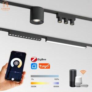 LED일자등 ST1 스마트 ZIGBEE 초박형 알루미늄 라이트 6MM 고경도 셀 트랙 자석 현대