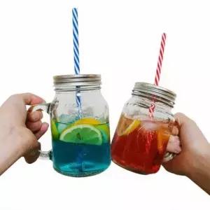 유리머그컵 드링크 자 600ml 밀크저그 카페용기 유리커피잔