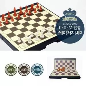 ( )미니 휴대용 체스 포함 접이식 자석 교본 접이식 캠핑보드게임 자석 바둑