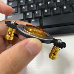 GHXAMP 25 코어 25.4mm 티타늄 필름 드라이브 헤드 보이스 코일 혼 트위터 스테이지 액세서리 2PCS