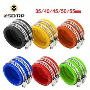 ZSDTRP 35 40 45 50 55mm 오토바이 기화기 고무 어댑터 MIKUNI KEIHIN KOSO PWK 액세서리 용 흡입 파이프