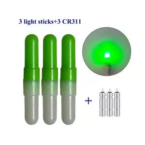 3PCS 전자 낚시 수레 표류 꼬리 LED 빛 3 CR3 빛나는 전기 글로우 라이트 액세서리