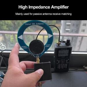 고임피던스 증폭기 소형 루프 안테나, 1Hz-300MHz 도넛 단파 5V 600mA, HackRF One SDR 워키토키용