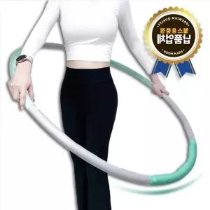 홈트레이닝 NBR 소프트 훌라후프 조립형 뱃살 1.2KG