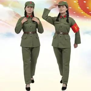 연극용 군복 의상 코스튬 무대 인민군 밀리터리남상하 코스프레 남녀 벨트포함 전투복