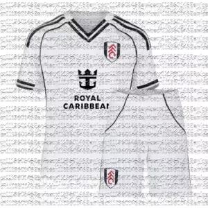 2026 뉴 풀햄 패밀리 매칭 축구 유니폼 세트 화이트 블랙 트림 통기성 수분 흡수 스포츠 키트 트레이닝 탑