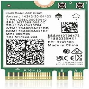 Wi-Fi 6E AX210 카드 5374Mbps 블루투스 5.3 어댑터 802.11ax 2.4G/5Ghz/6Ghz 10DBi 안테나 PC용
