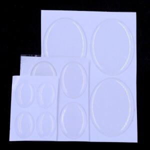 UV레진 20PCS 타원형 3D 에폭시 수지 돔 카보 스티커 25X18MM 숑 쥬얼리에 투명도 18X13MM 40X30MM 대한