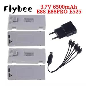 RC 쿼드콥터 드론 부품 리포 배터리 E88 E88PRO E525 E99 P K3 P0 A3 S98 용 37V 6500mAh