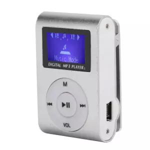 휴대용 미니 MP3 음악 플레이어 스포츠 백클립 LCD 화면 지원 메모리 카드 백