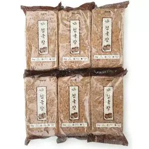 아리랑식품 이쁜이표 저염 냄새 없는 안나는 업소용 청국장 2kg-6개 12kg 145874