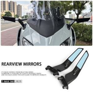 T-MAX 560 T-Max560 테크 맥스 2025 신형 바이크 오토바이 후방 거울 조절 가능 알루미늄 미러 액세서리