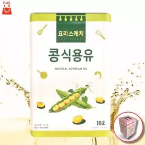 나비촌 요리스케치 콩 식용유 대두유 콩기름 18L 업소용 14시 이전 주문 당일발송 / 강화포장 146175