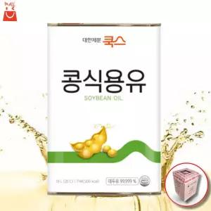 대한제분 쿡스 콩 식용유 콩기름 18L 업소용 대두유 14시 이전 주문 당일발송 / 강화포장 146188