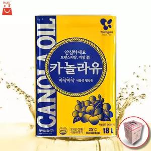 영미 카놀라유 식용유 18L 업소용 대용량 14시 이전 주문 당일발송 / 강화포장 146190