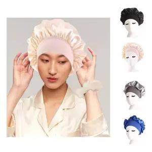 [룽스_62]실내 수면모자 솔리드 두건 솔리드 캡 남여공용