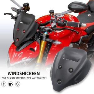 오토바이 윈드 스크린 실드 바이저 배플 디플렉터 DUCATI 스트리트파이터 V4