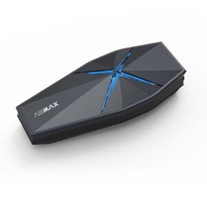 ASMAX F1 Pro 바이크용 인컴 스텔라 그레이 10명 동시 통화 타사 제조 인터컴과 가능 연속 약 14시간 음성 제어 메시 통신 급속 충전 지원 ENC 노이즈 캔슬링 IPX7 방수 음악을 재생하면서