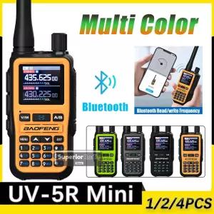 바오펑 UV5R 미니 무전기 4색 /2/4배율 다용도 블루투스 6밴드 듀얼 PTT USBC 충전기 채널 선물용