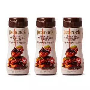피코크 숯불 바비큐 치킨소스 350g x 3개 매콤달콤한맛