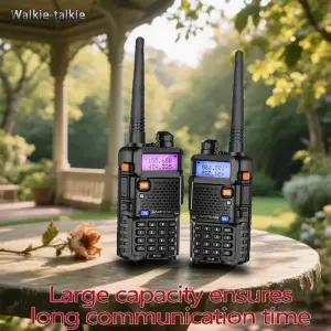 바오펑 무전기 UV 5R 5W 8W 듀얼 밴드 햄 양방향 VHF UHF FM 휴대용 송수신기 사냥 6KM
